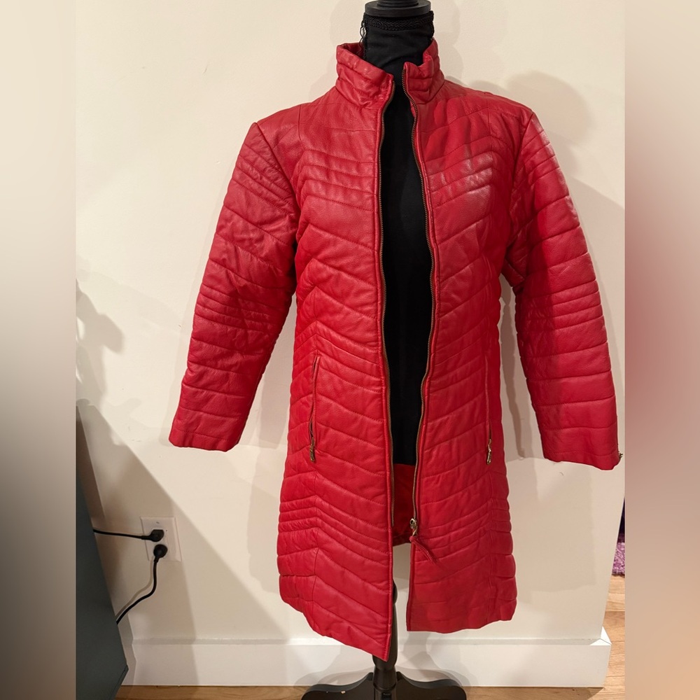 Shebang girls leather jacket size XL/16